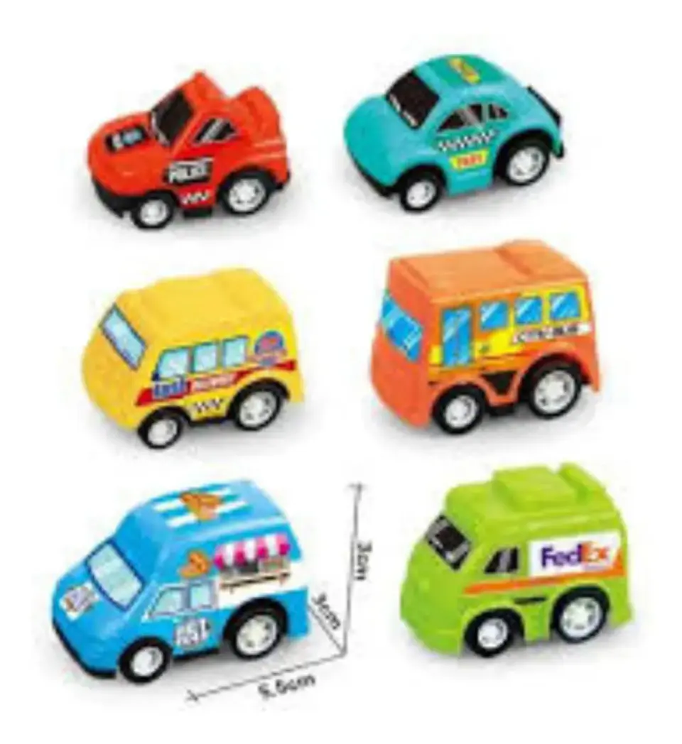 Juguete Carros Rescate Autos City  X6 Und De Impulso 4