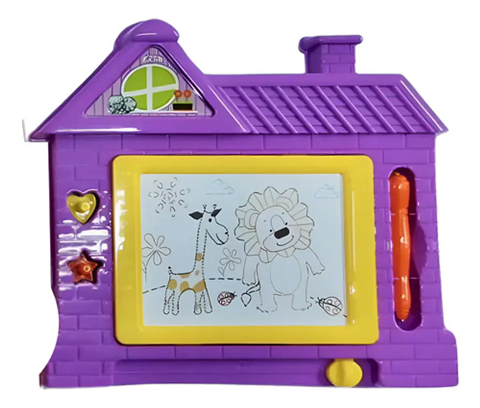 Juego Tablero Mágico Pizarra Casa  Didáctico Juguete 21cm 1