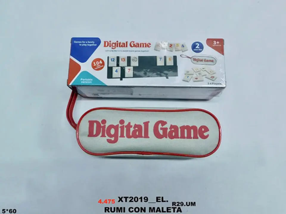 Juego Rummy Cube 4 Bastidores Cube Portátil Familiar Juguete 3
