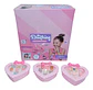 Juego Anillos Pulseras Niñas Estuche Lujo Corazón Juguetes - Miniatura 2
