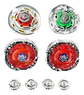 Estadio Batalla Beyblade Punta De Metal 4 Trompos Juguete - Miniatura 2