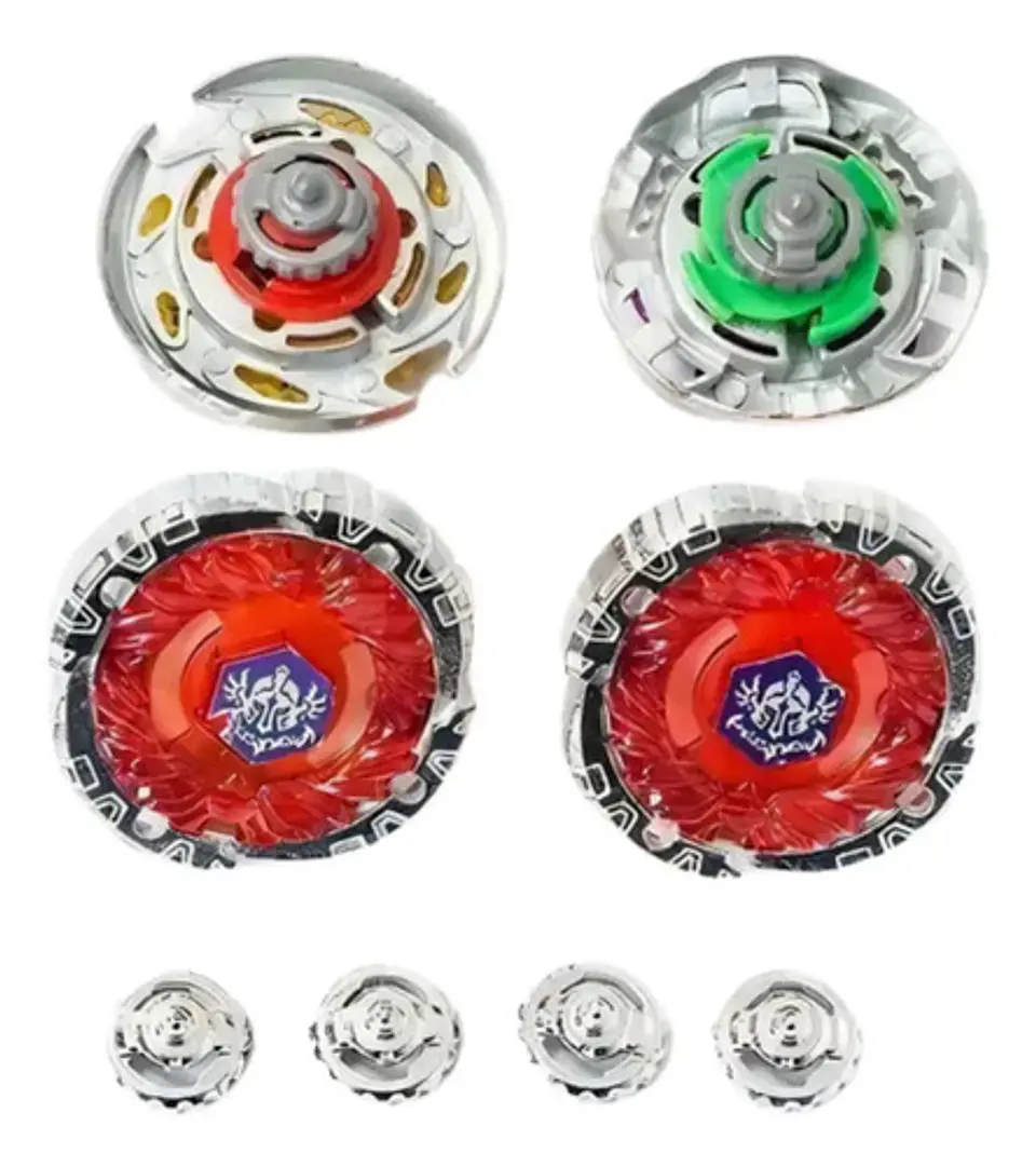 Estadio Batalla Beyblade Punta De Metal 4 Trompos Juguete 2
