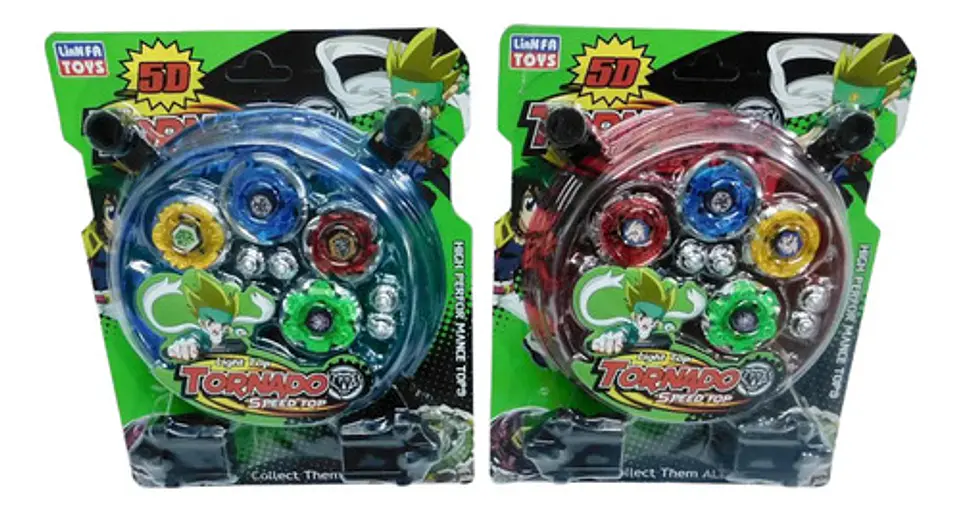 Estadio Batalla Beyblade Punta De Metal 4 Trompos Juguete 4