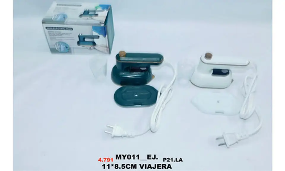 Mini Plancha Eléctrica D Viaje A Vapor De Ropa Taza Medidora 7
