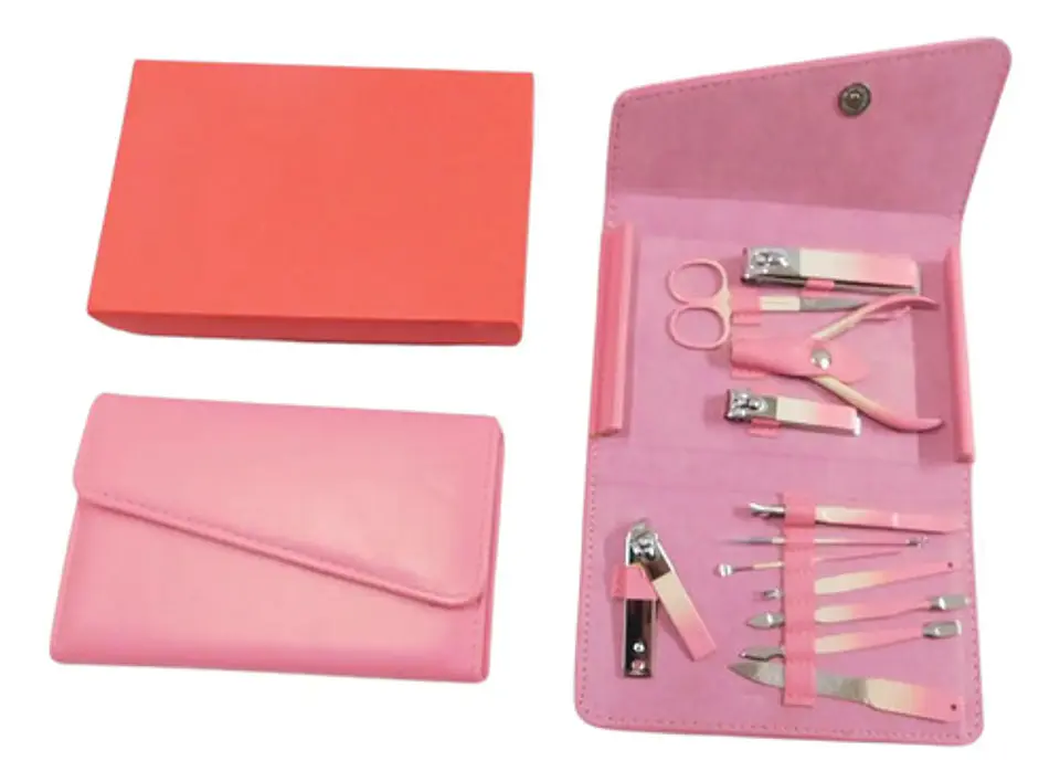 Kit Manicura Mazugi 12 Piezas Con Cortaúñas Empujador Cutículas Lima Pulidor 1