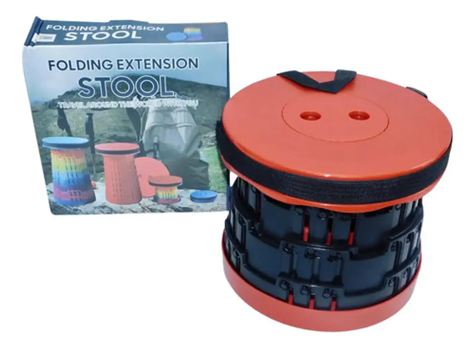 Silla Plegable Redonda Butaca Retráctil Resiste +100 Kg 8