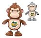 Juguete Gorila Para Bebes Baile Caminar Luces Robot Mono Reg - Miniatura 2