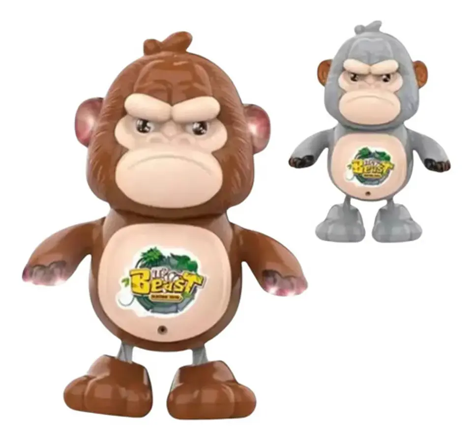 Juguete Gorila Para Bebes Baile Caminar Luces Robot Mono Reg 2