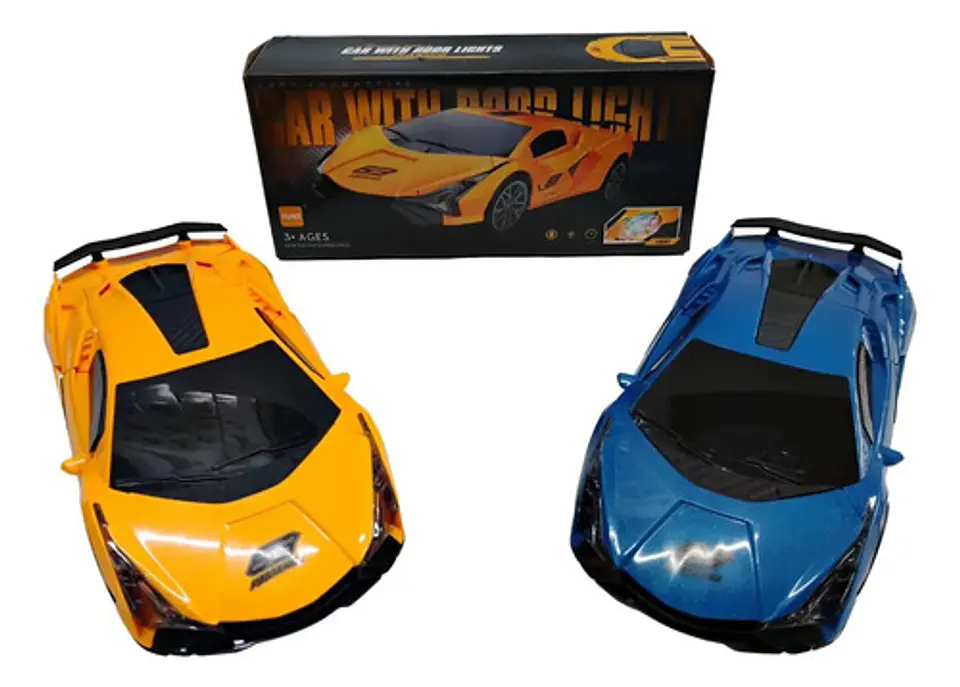 Carro Deportivo Amarillo Con Luces, Sonidos, Juguete Niño 1