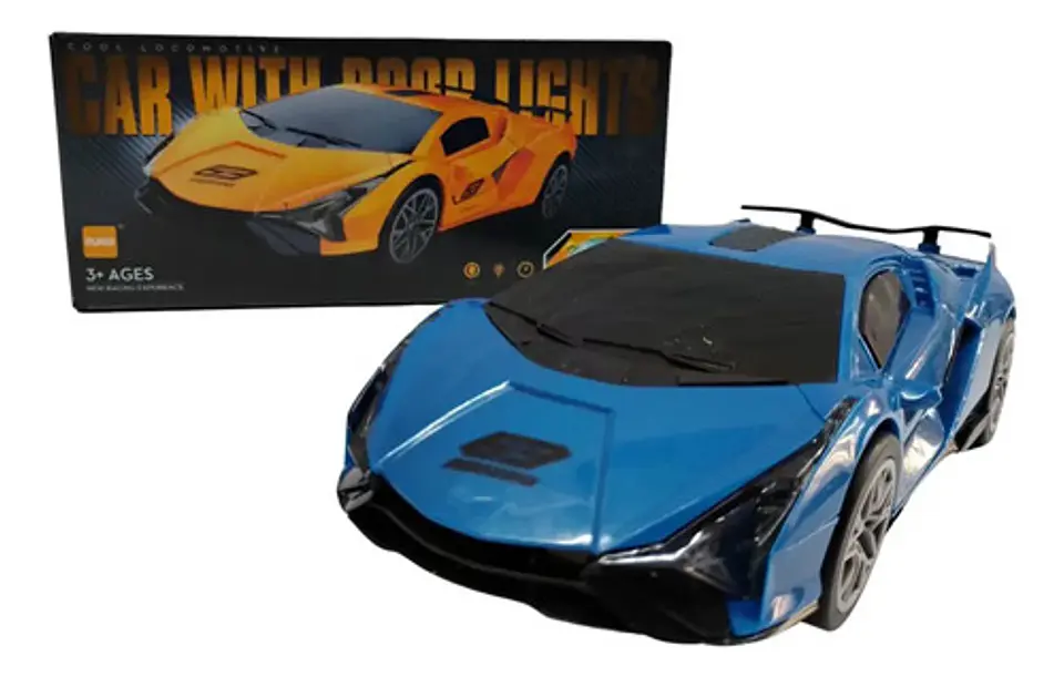 Carro Deportivo Amarillo Con Luces, Sonidos, Juguete Niño 4