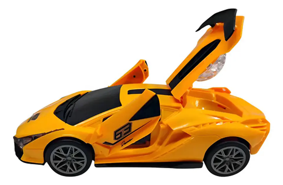 Carro Deportivo Amarillo Con Luces, Sonidos, Juguete Niño 5