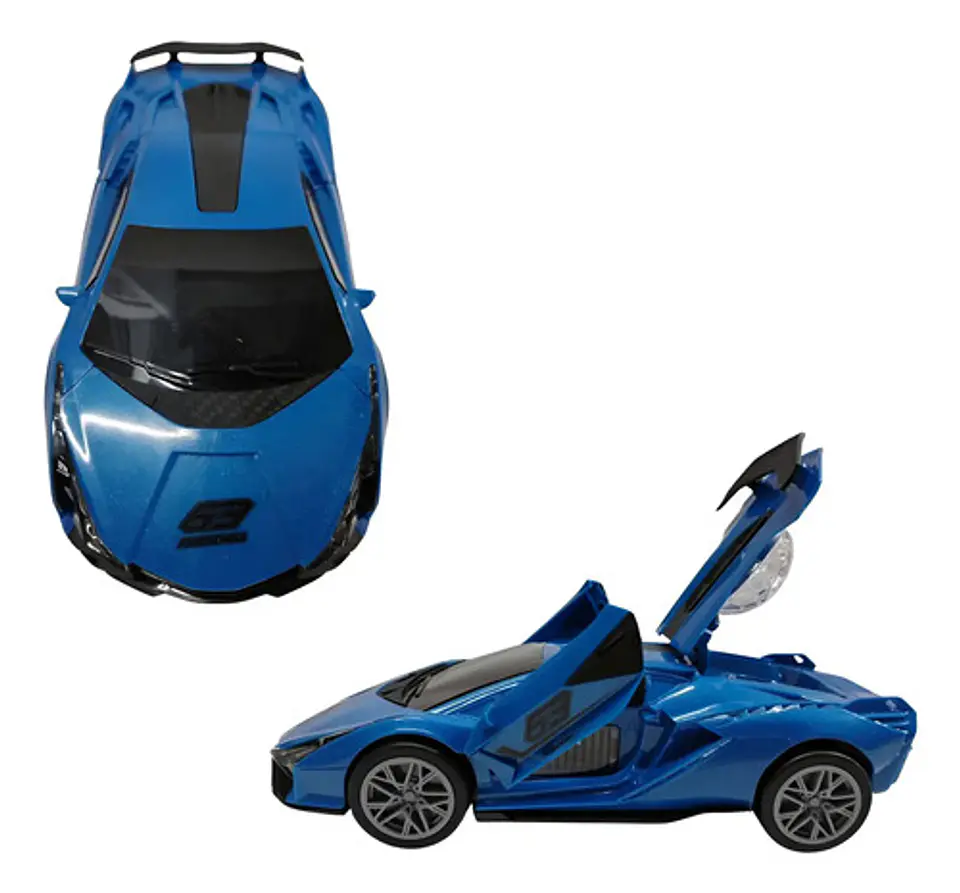 Carro Deportivo Amarillo Con Luces, Sonidos, Juguete Niño 9