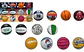 Mini Balón De Basquetbol Diseño De Colores Líneas Equipos - Miniatura 1