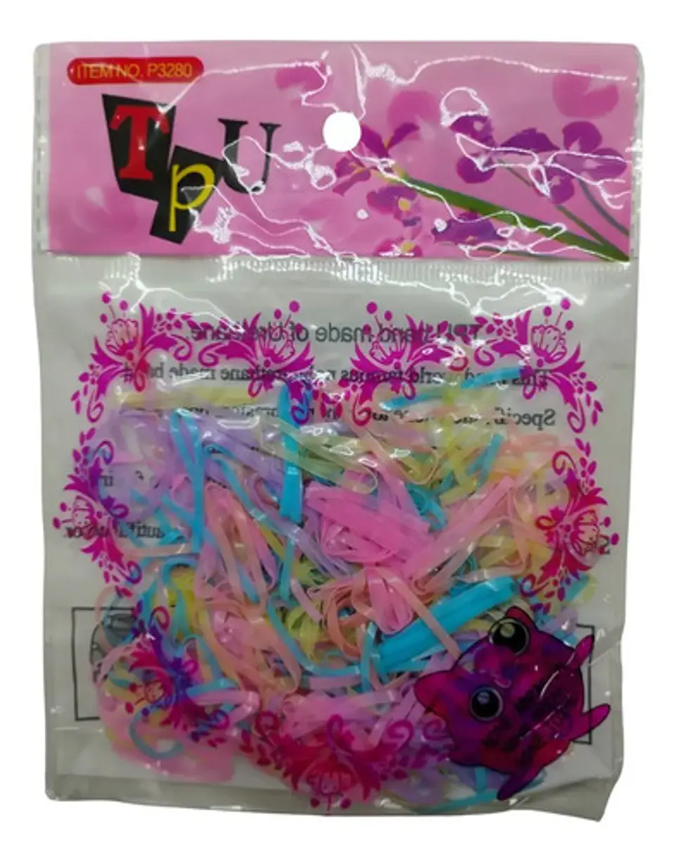 Bandas De Caucho Para El Pelo, Ligas Resistentes, Bolsas X4 3