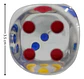 Dados Transparentes X5 Und Panela Juego Mesa 3 Cm - Miniatura 3