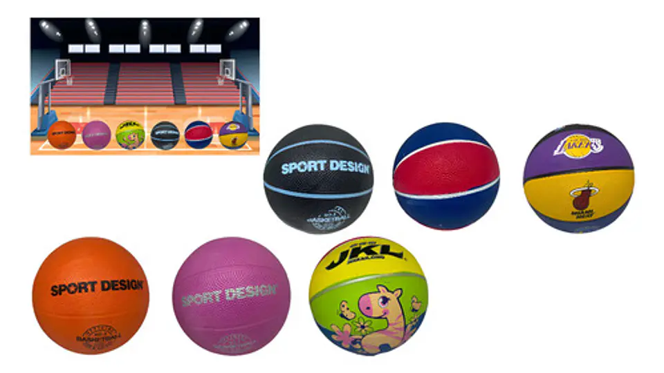 Peque Balón De Basquetbol #2 Diseño De Colores Equipos- Team 1