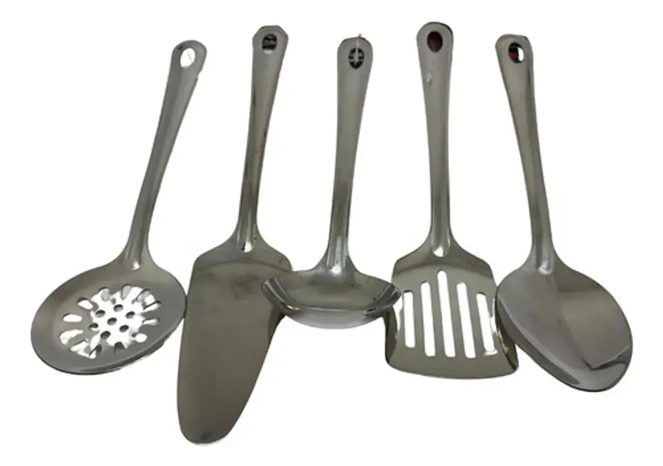 Cucharones X5 Cucharas Acero Inoxidable Utensilios Cocina 1