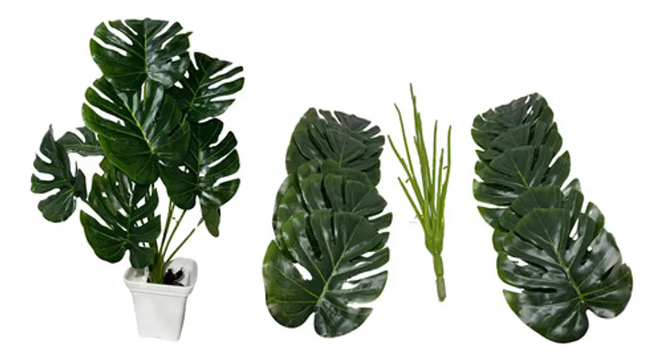 Planta Artificial Hojas Balazo Decoración X1 Und Jardines 2