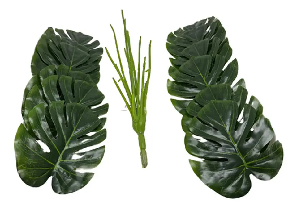 Planta Artificial Hojas Balazo Decoración X1 Und Jardines 4