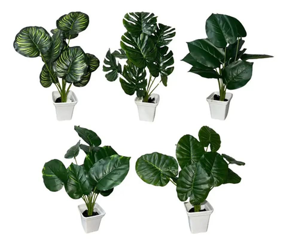 Planta Artificial Hojas Balazo Decoración X1 Und Jardines 5