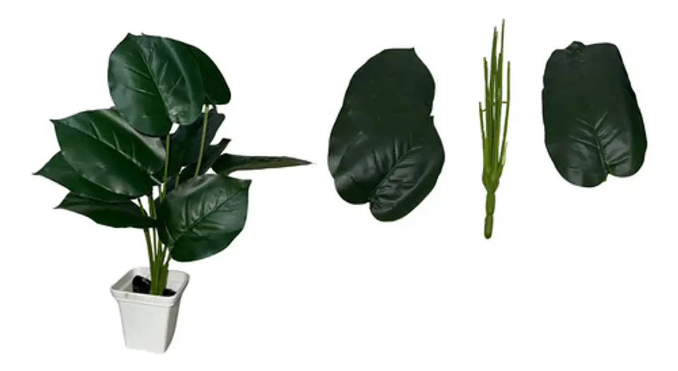 Planta Artificial Hojas Balazo Decoración X1 Und Jardines 6