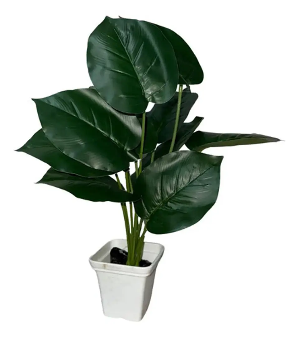Planta Artificial Hojas Balazo Decoración X1 Und Jardines 7