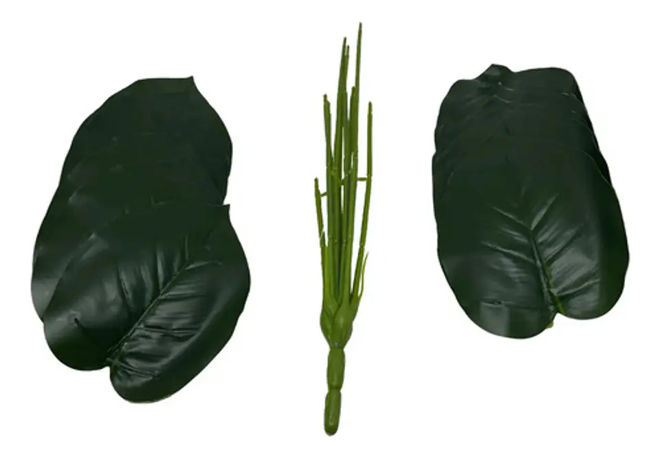 Planta Artificial Hojas Balazo Decoración X1 Und Jardines 8