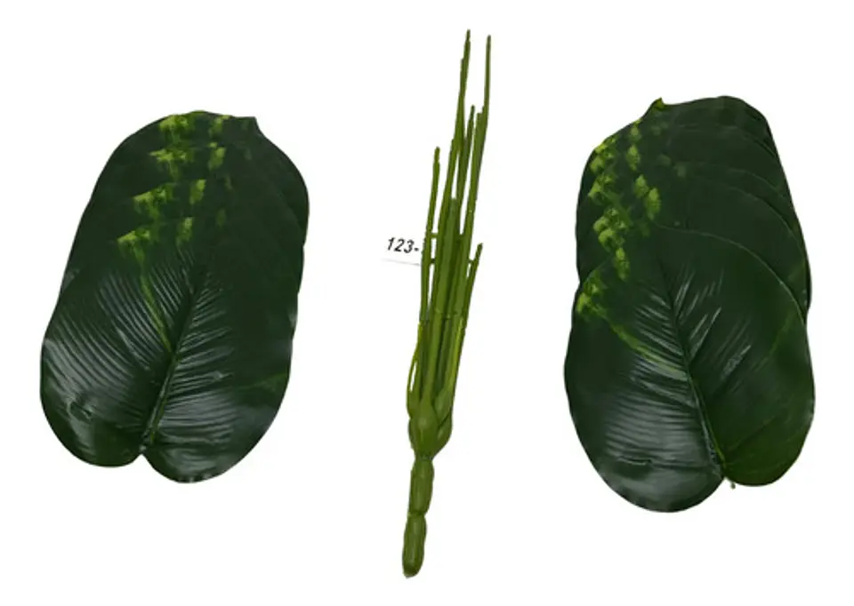 Planta Artificial Hojas Balazo Decoración X1 Und Jardines 10