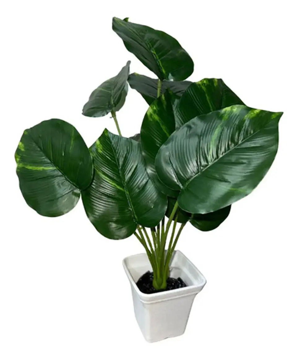 Planta Artificial Hojas Balazo Decoración X1 Und Jardines 11