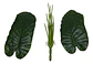 Planta Artificial Hojas Balazo Decoración X1 Und Jardines - Miniatura 14