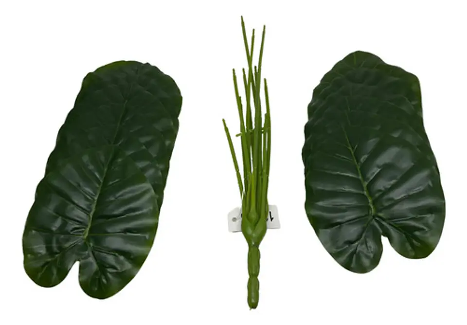 Planta Artificial Hojas Balazo Decoración X1 Und Jardines 14