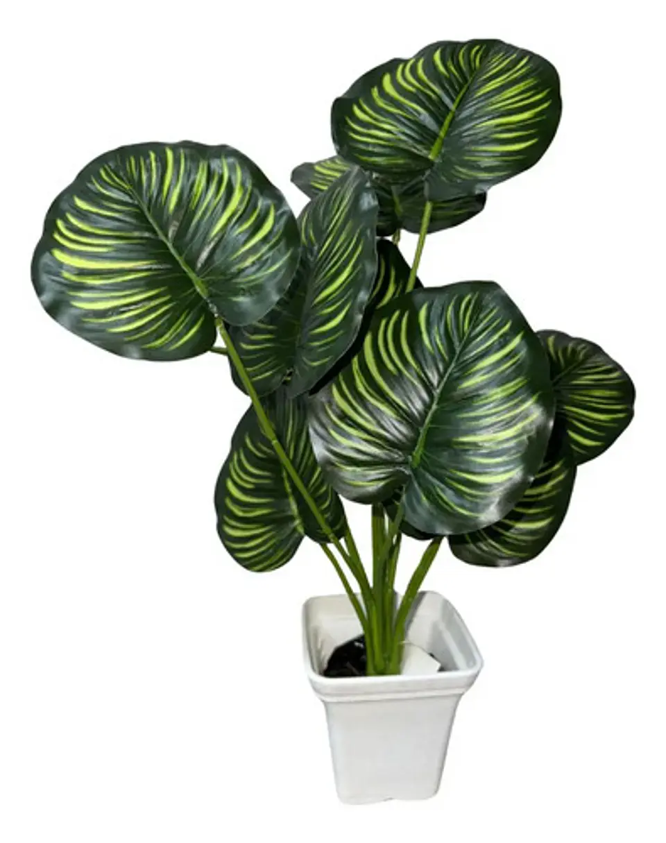 Planta Artificial Hojas Balazo Decoración X1 Und Jardines 16