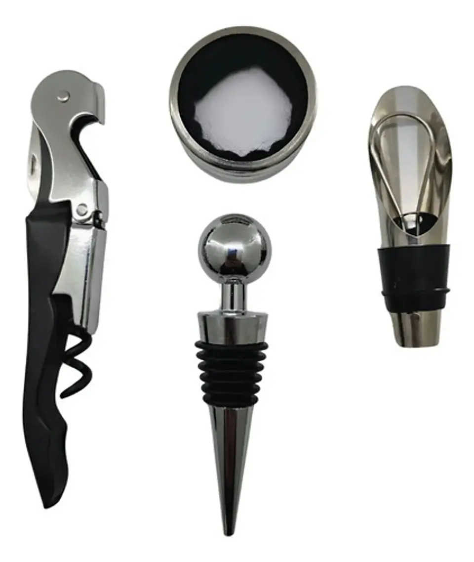 Estuche Destapador Vino Botellas Corcho Accesorios Sommelier 6