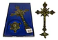 Crucifijo Pie Con Base Crucifixión Católica De Mesa Elegante - Miniatura 2