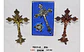 Crucifijo Pie Con Base Crucifixión Católica De Mesa Elegante - Miniatura 5