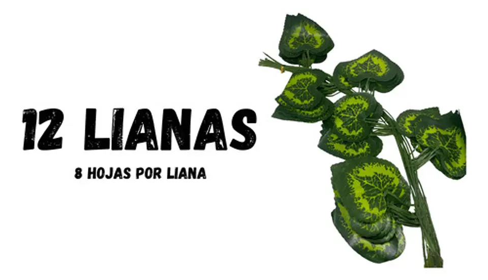 Enredadera 1 Paquete X 12und De210 Cm Hoja Mata Fina Grande  6