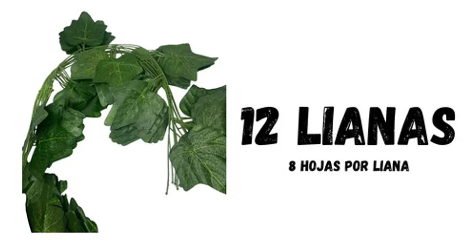 Enredadera 1 Paquete X 12und De210 Cm Hoja Mata Fina Grande  8