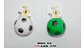 Juguete Pelota Hule Futbol Perro Mascotas 6 Cm X 2und Sonido - Miniatura 8