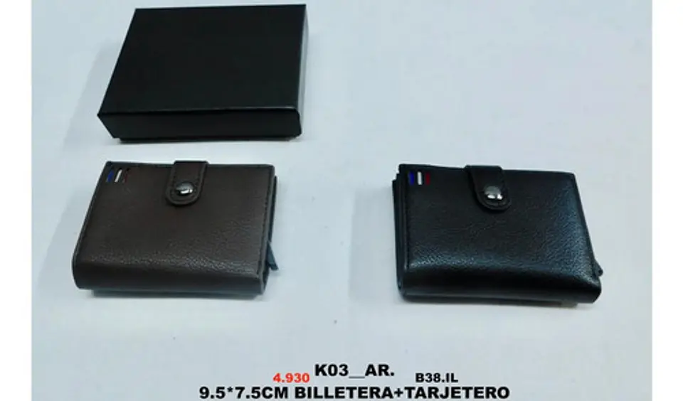 Billetera Tarjetero Portadocumentos Cartera 4compartimientos 7