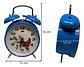 Reloj Despertador Grande Con Alarma Alta, Metálico 3 Colores - Miniatura 4