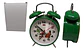 Reloj Despertador Grande Con Alarma Alta, Metálico 3 Colores - Miniatura 9