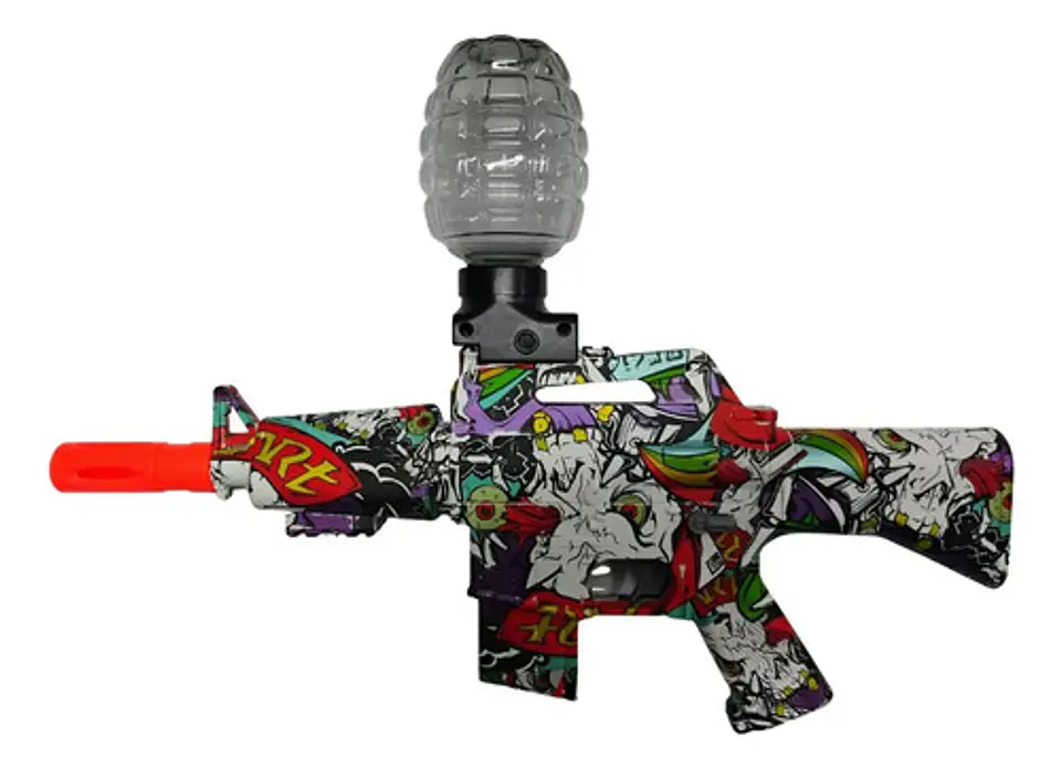 Pistola De Juguete M4 Con Silenciador Y Granada Infantil 4