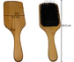 Cepillo De Bambú Plano Para Cabello Cerdas Suaves Pelo Peine - Miniatura 3