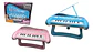 Piano Musical Bebe Juguete Luz Sonido Color Rosa Azul Niños - Miniatura 1