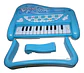 Piano Musical Bebe Juguete Luz Sonido Color Rosa Azul Niños - Miniatura 4