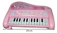 Piano Musical Bebe Juguete Luz Sonido Color Rosa Azul Niños - Miniatura 10