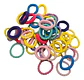 Kit De Moñas Cauchos Para Cabello Niña Mini Portátil Colores - Miniatura 3