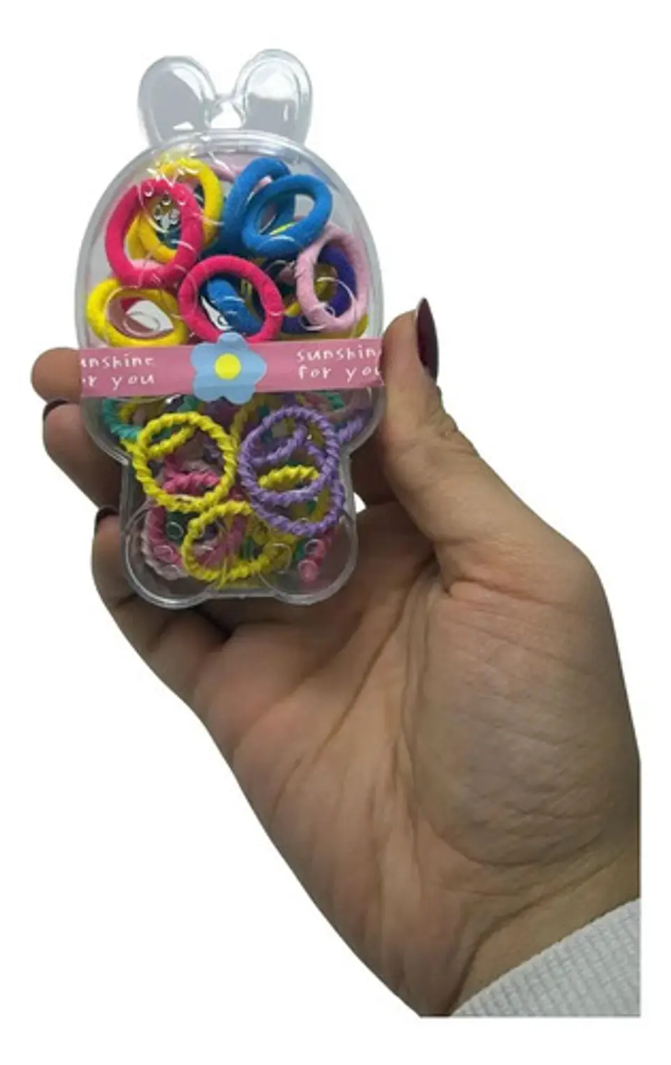 Kit De Moñas Cauchos Para Cabello Niña Mini Portátil Colores 6