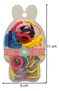 Kit De Moñas Cauchos Para Cabello Niña Mini Portátil Colores - Miniatura 7
