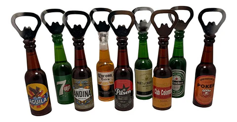 Destapador Imán Cervezas X 9 Und Evento Fiesta Recordatorios